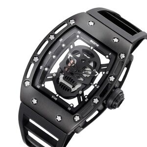Transparent Skull Dial Watch